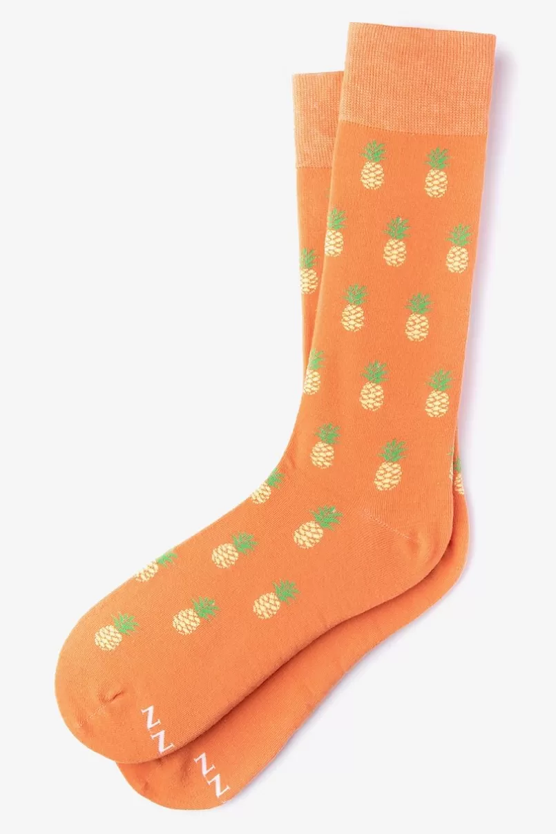 Ties Pine & Dandy Sock Coral Cheap