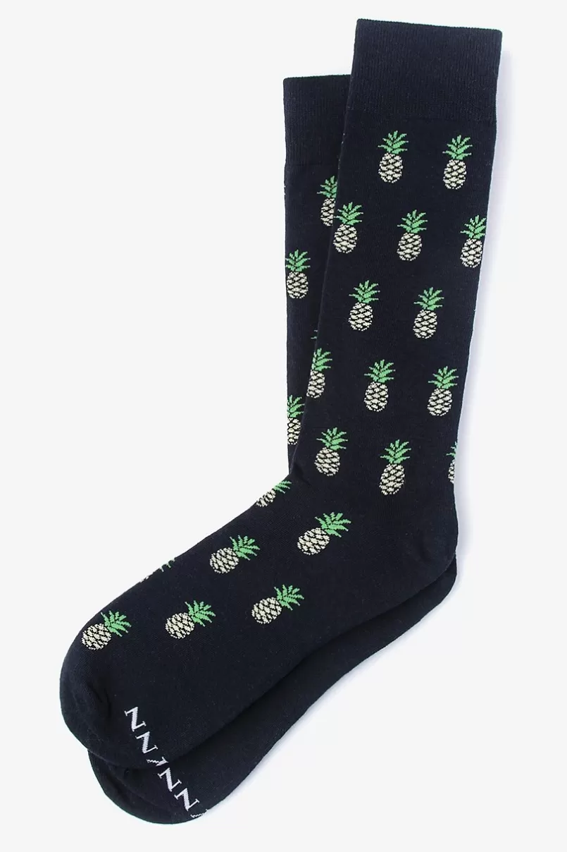 Ties Pine & Dandy Navy Blue Sock NavyBlue Hot