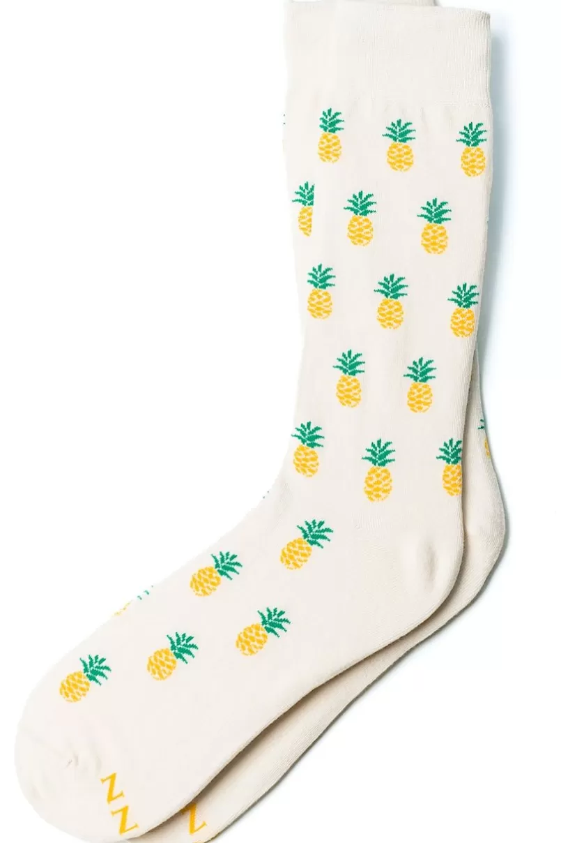 Ties Pine and Dandy Sock Ivory Best Sale