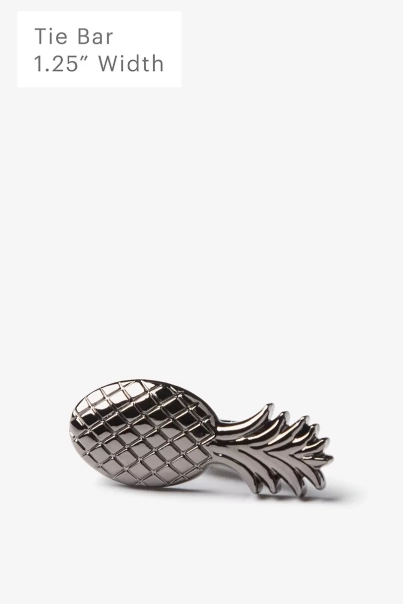 Ties Pineapple Tie Bar Gunmetal Online