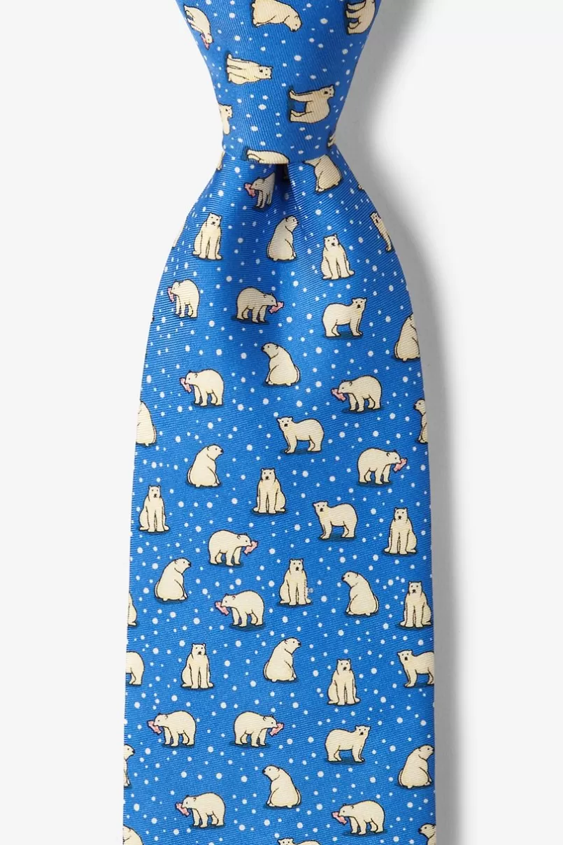 Ties Polar Bears Blue Tie Outlet