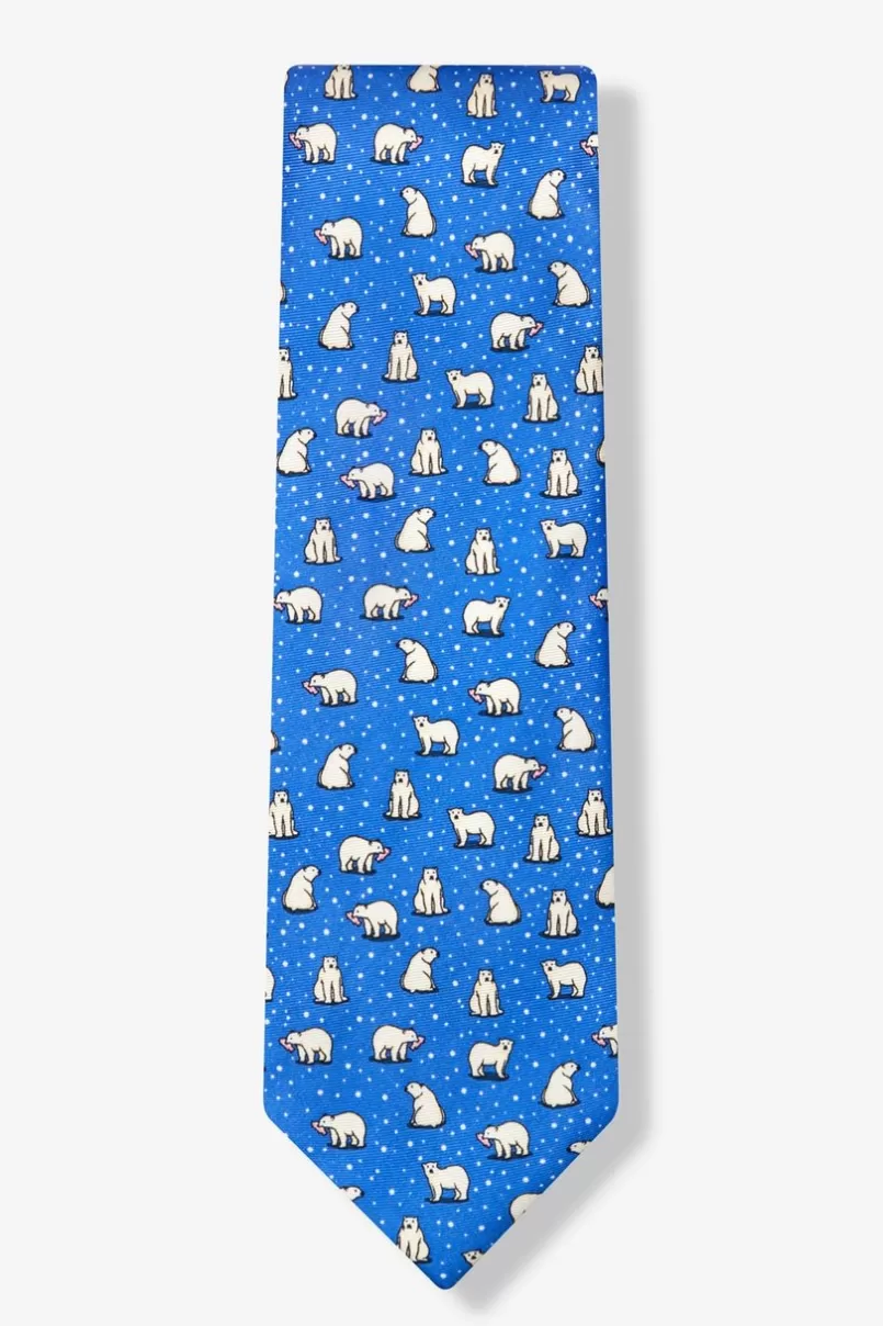Ties Polar Bears Blue Tie Outlet