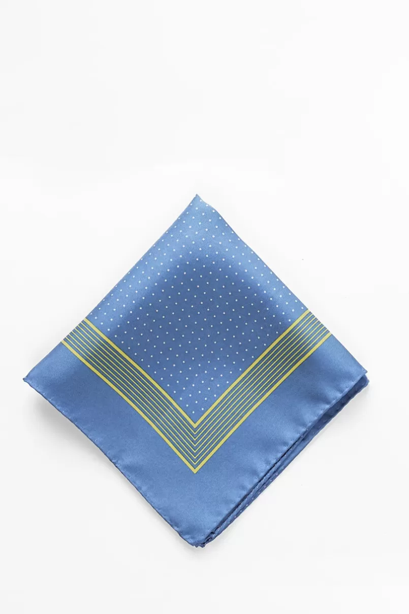 Ties Polkadot and Stripe Pocket Square Pocket Square Teal Best