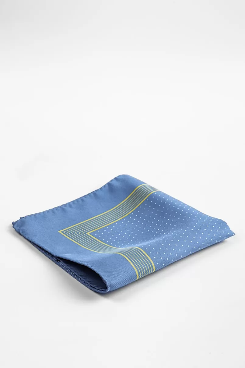 Ties Polkadot and Stripe Pocket Square Pocket Square Teal Best