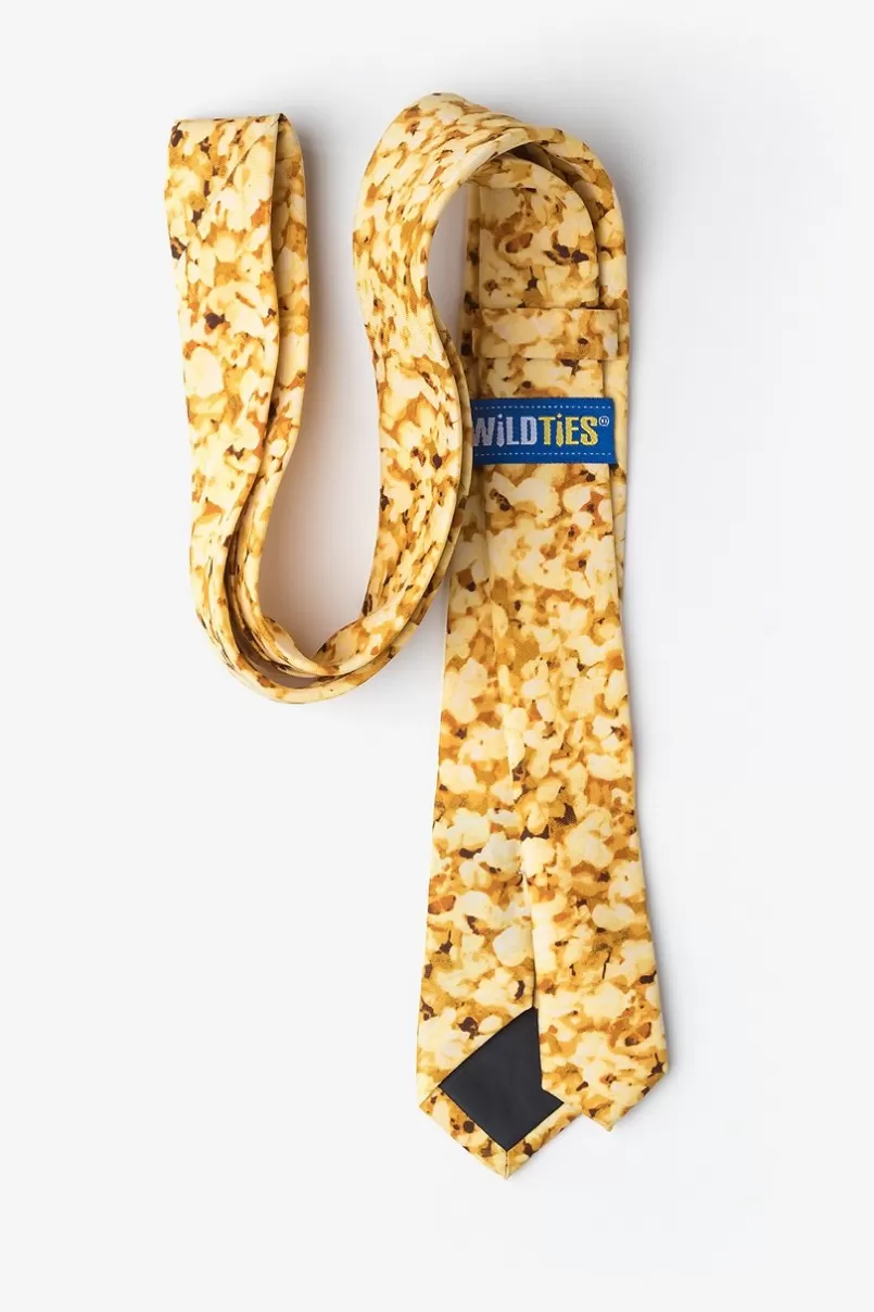 Ties Popcorn Yellow Skinny Tie Store