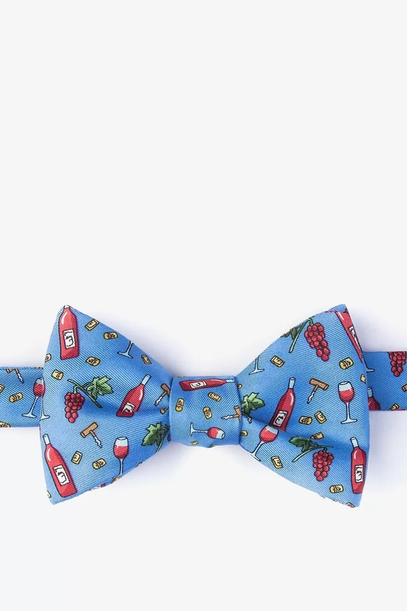 Ties Pour Decisions Blue Self-Tie Bow Tie New