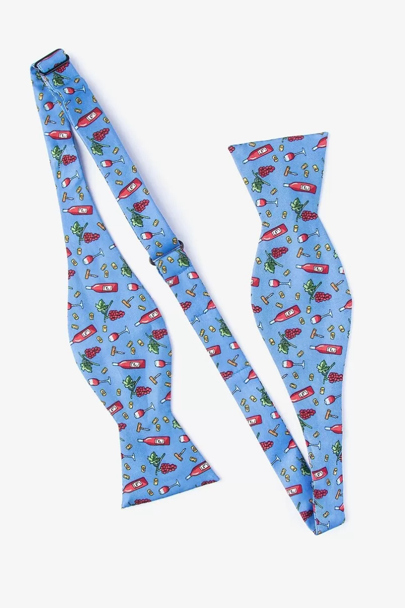 Ties Pour Decisions Blue Self-Tie Bow Tie New