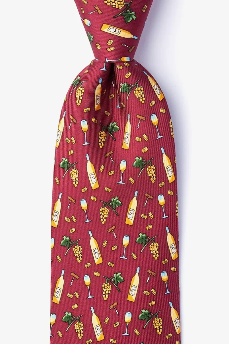 Ties Pour Decisions Tie Maroon Best Sale