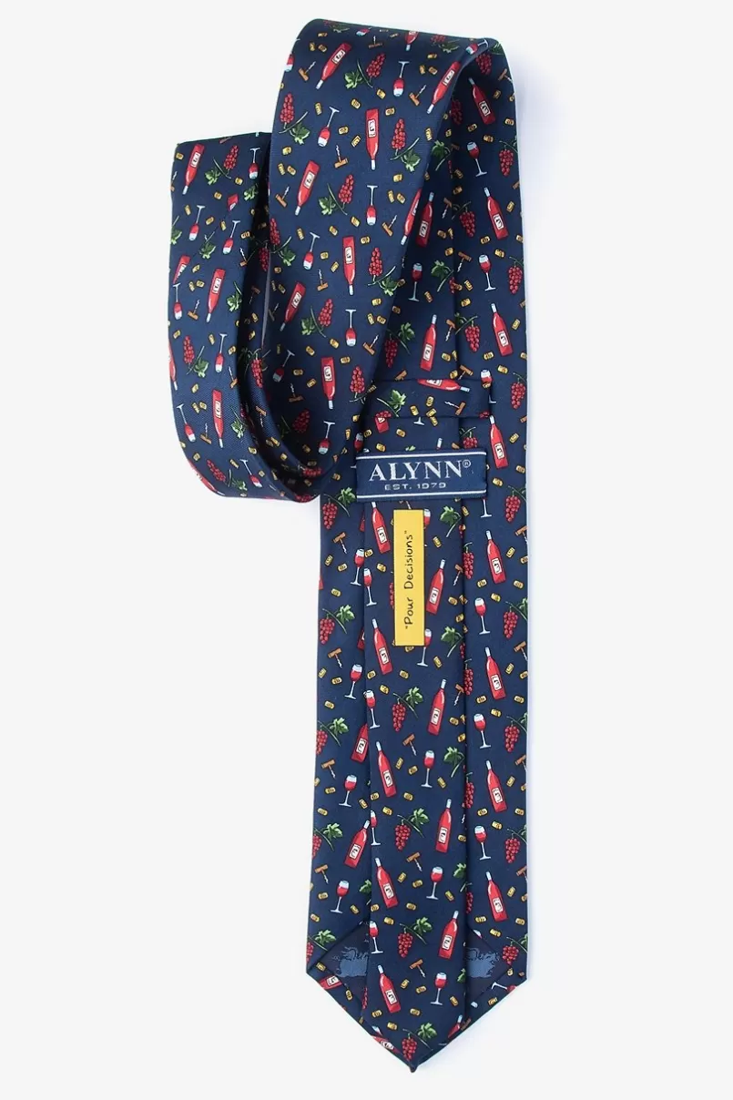 Ties Pour Decisions Navy Blue Tie NavyBlue Hot