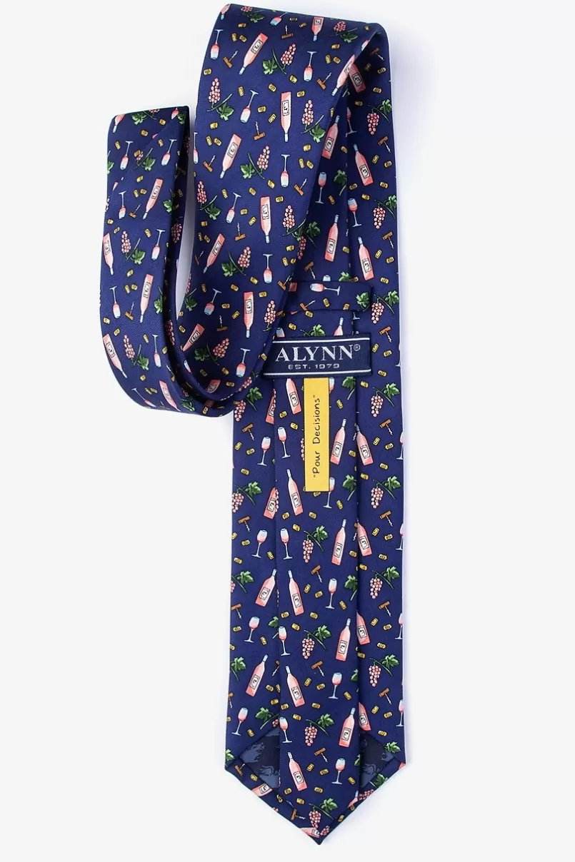Ties Pour Decisions Navy Blue Tie NavyBlue Hot