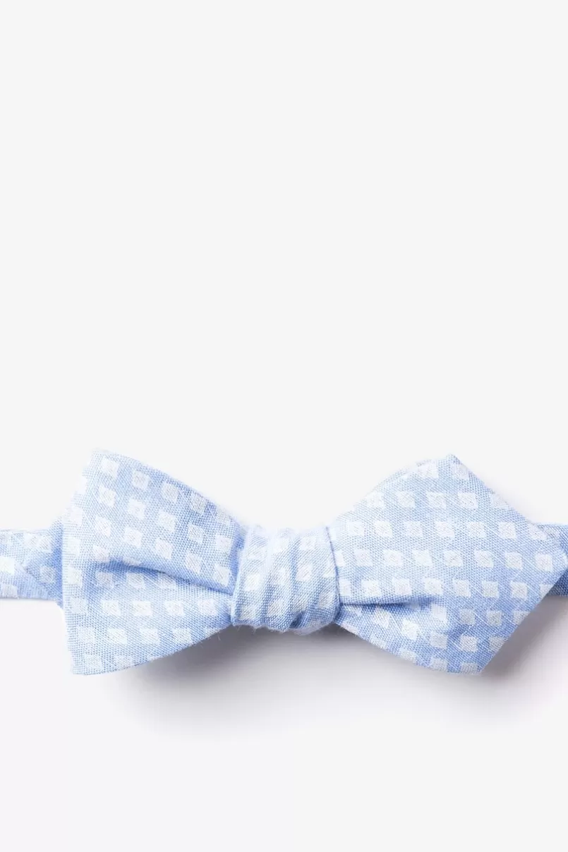 Ties Poway Light Blue Diamond Tip Bow Tie LightBlue New