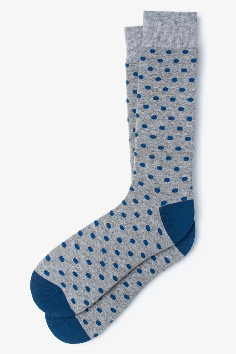 Ties Power Dots Sock Blue Shop