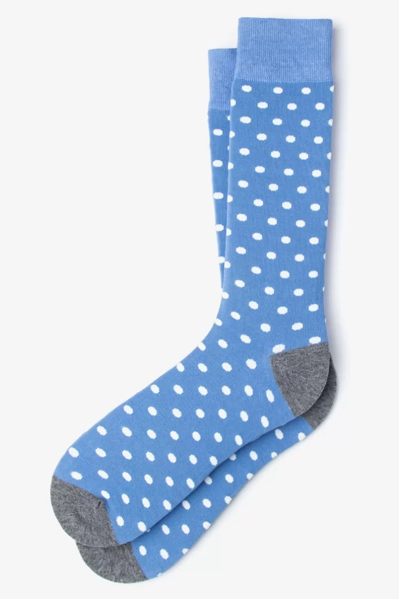 Ties Power Dots Light Blue Sock LightBlue Cheap