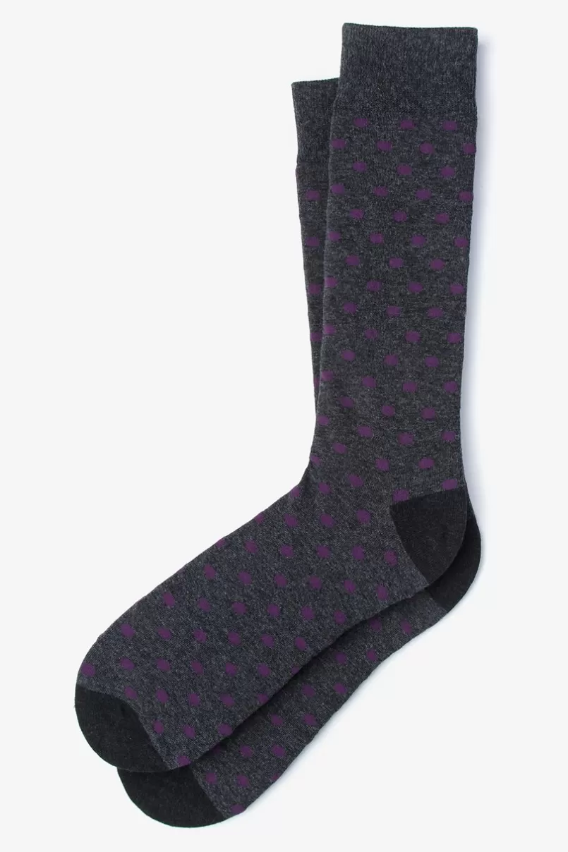 Ties Power Dots Sock Purple Best