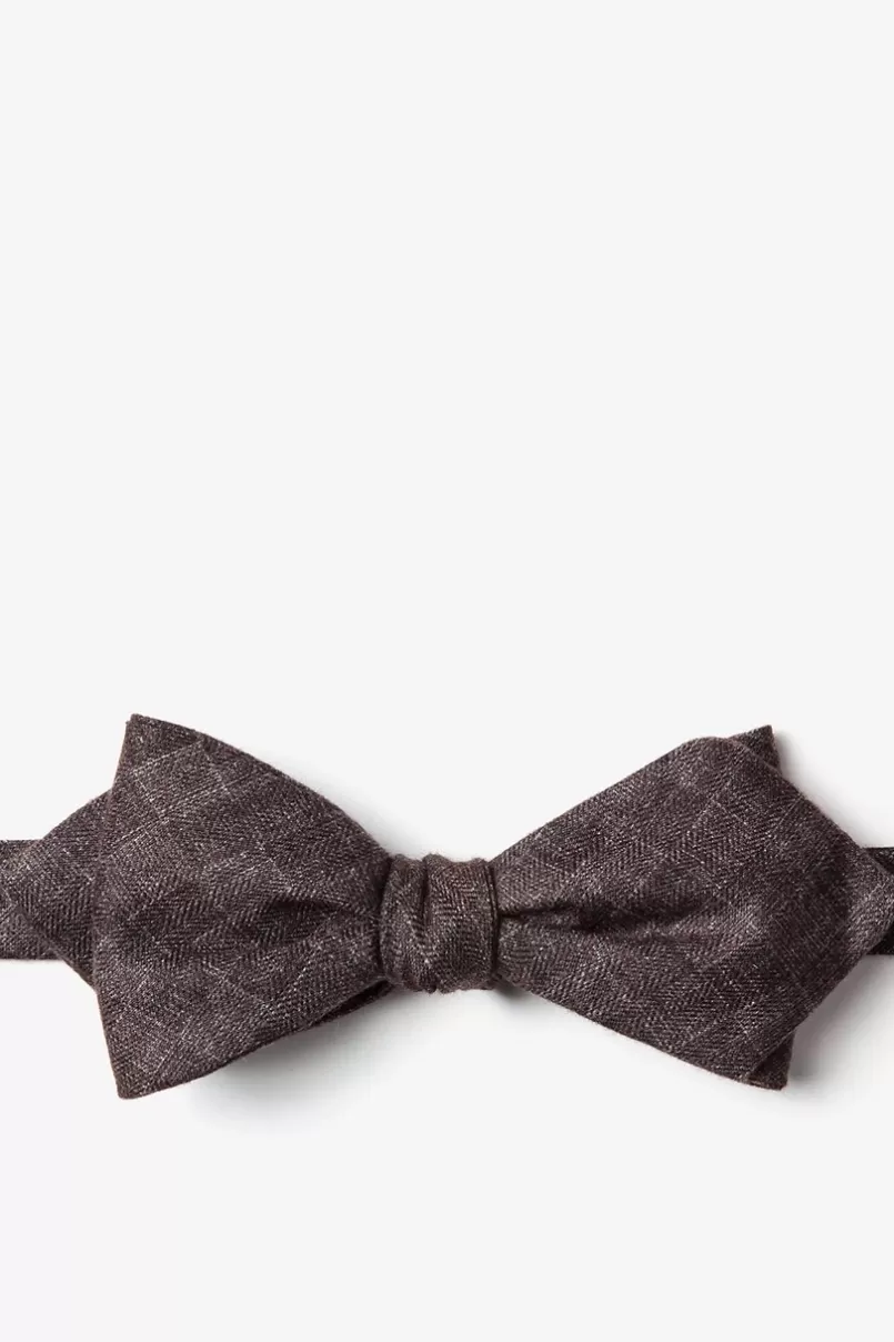 Ties Prescott Diamond Tip Bow Tie Brown Shop