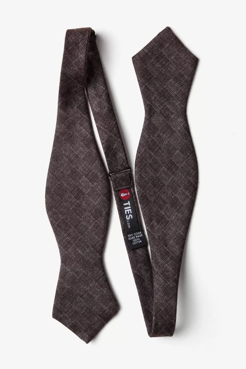 Ties Prescott Diamond Tip Bow Tie Brown Shop