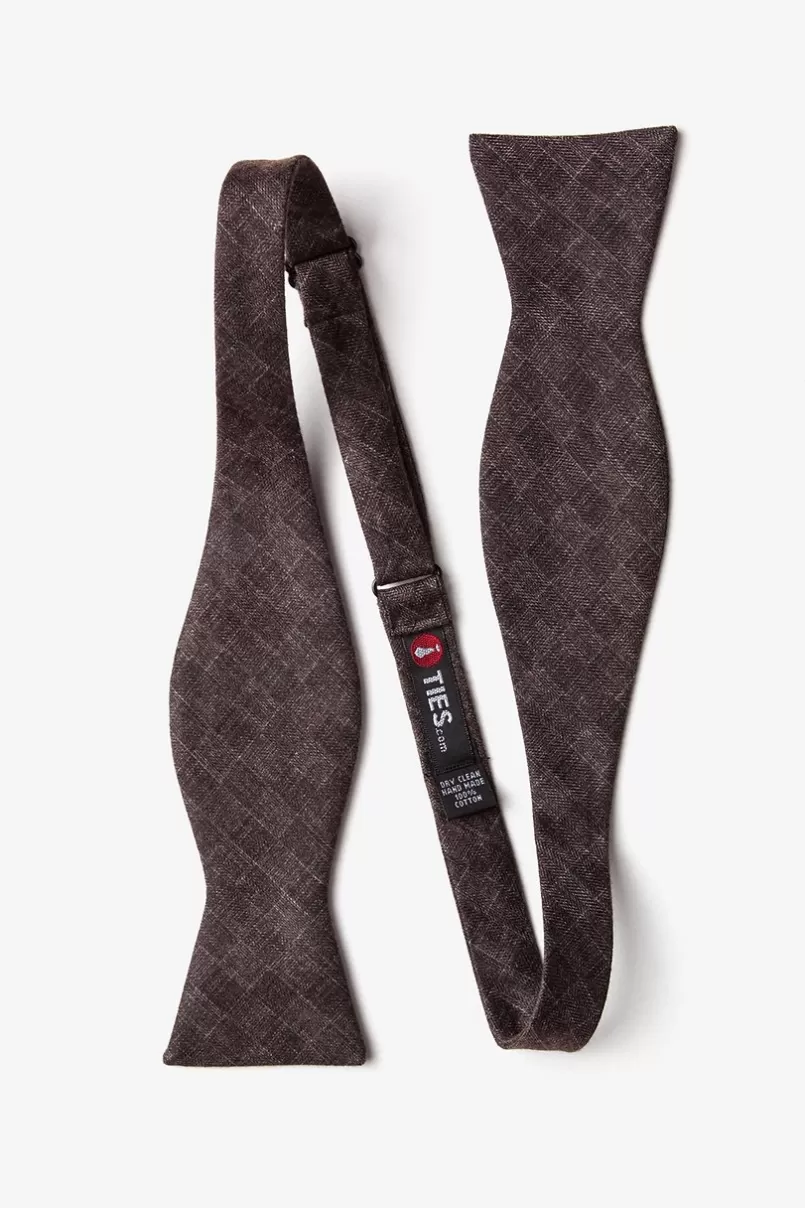 Ties Prescott Self-Tie Bow Tie Brown New