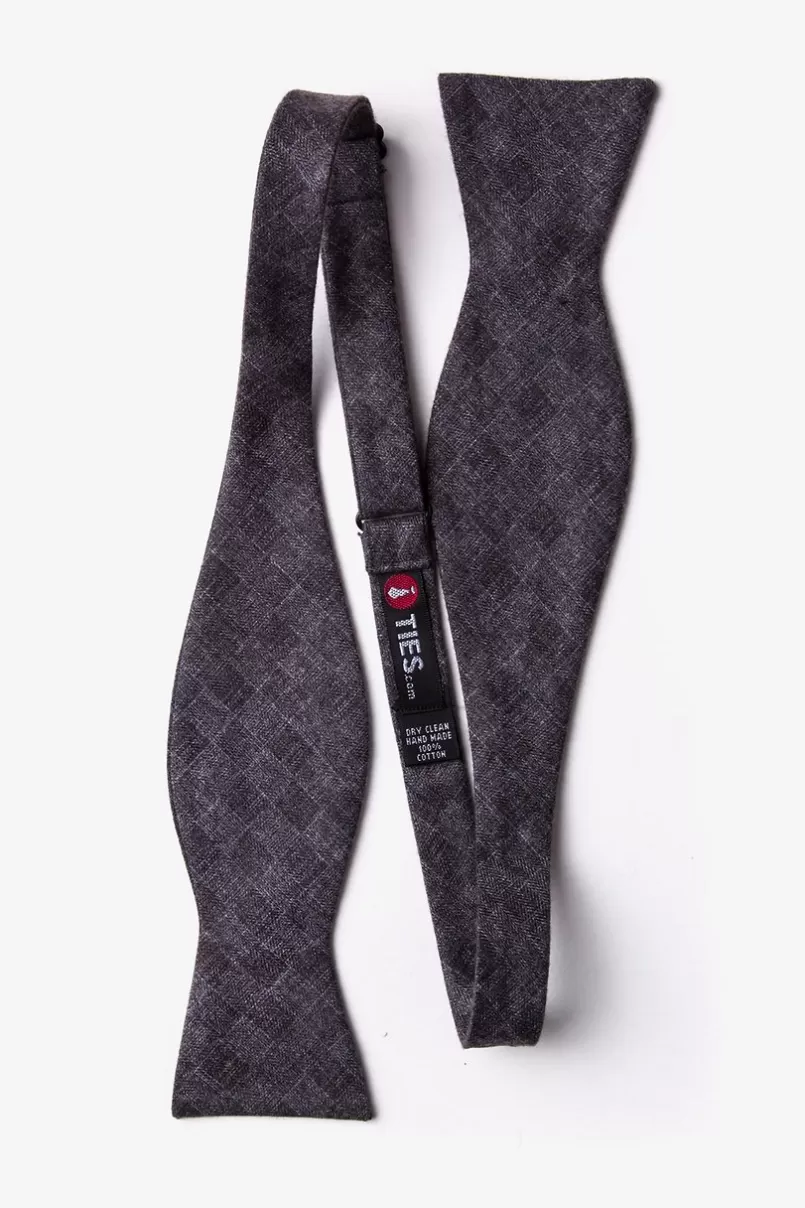 Ties Prescott Self-Tie Bow Tie Charcoal Shop