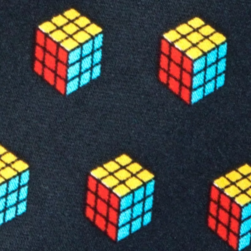 Ties Puzzle Cubes Black Skinny Tie Best