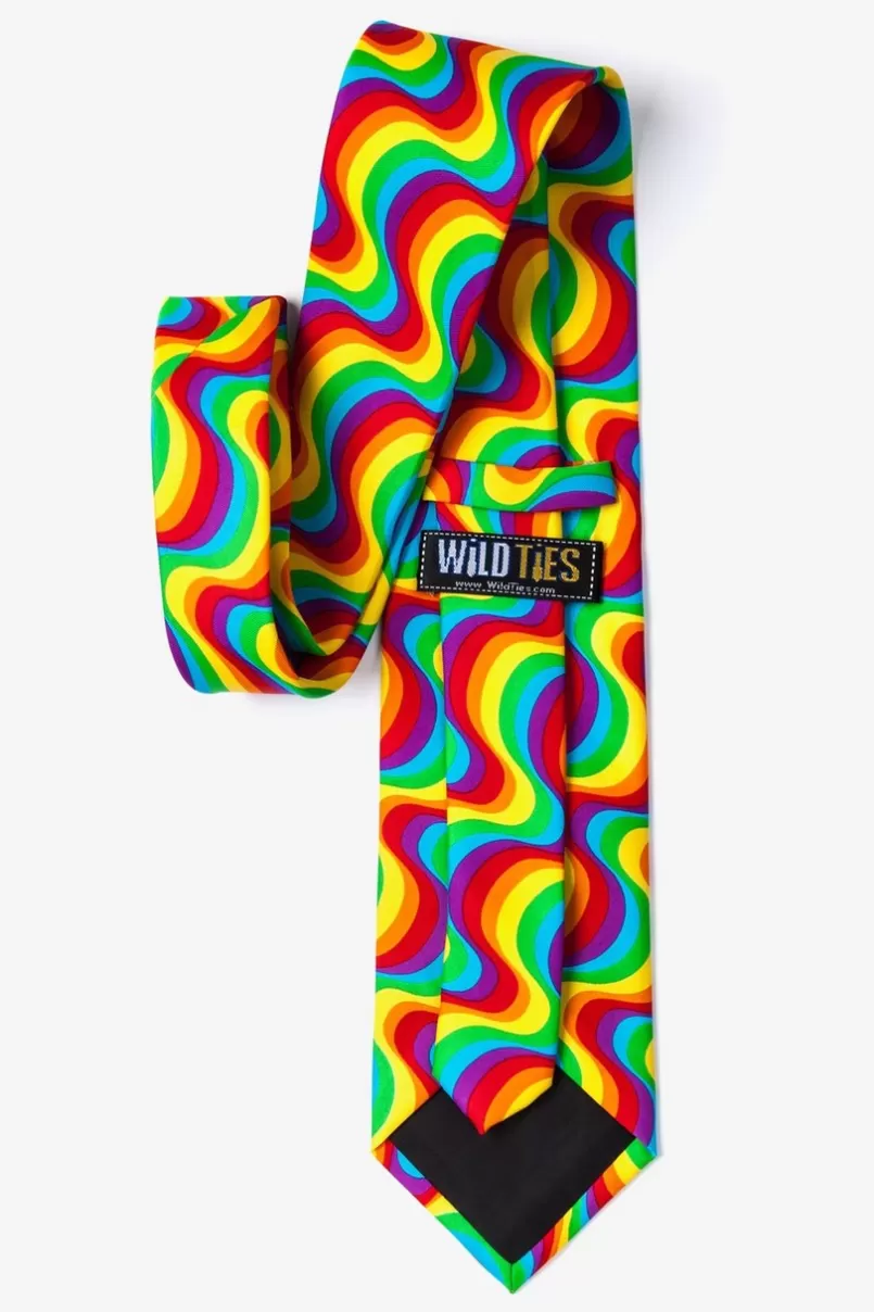 Ties Rainbow Swirl Red Tie Store