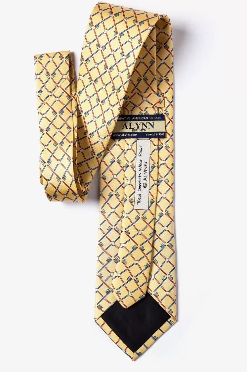 Ties Real Dentists Wear Plaid Tie Yellow Best