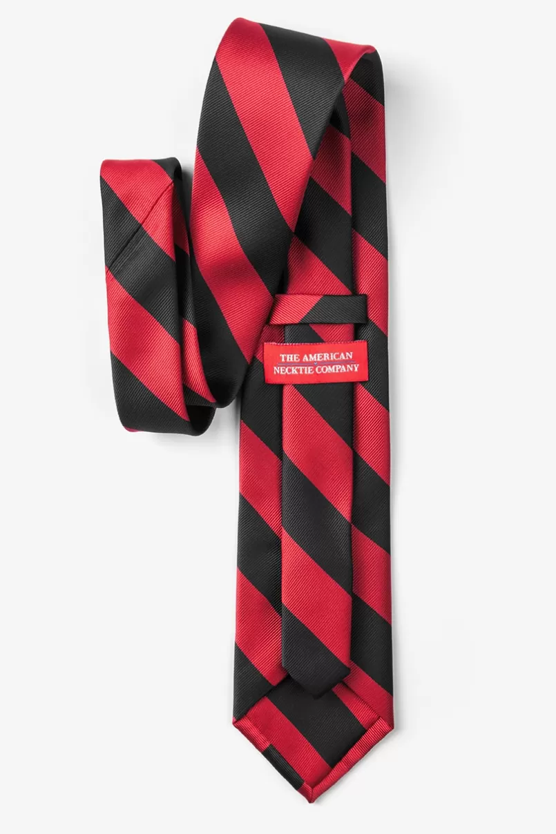 Ties Red & Black Stripe Extra Long Tie Red&Black Best Sale