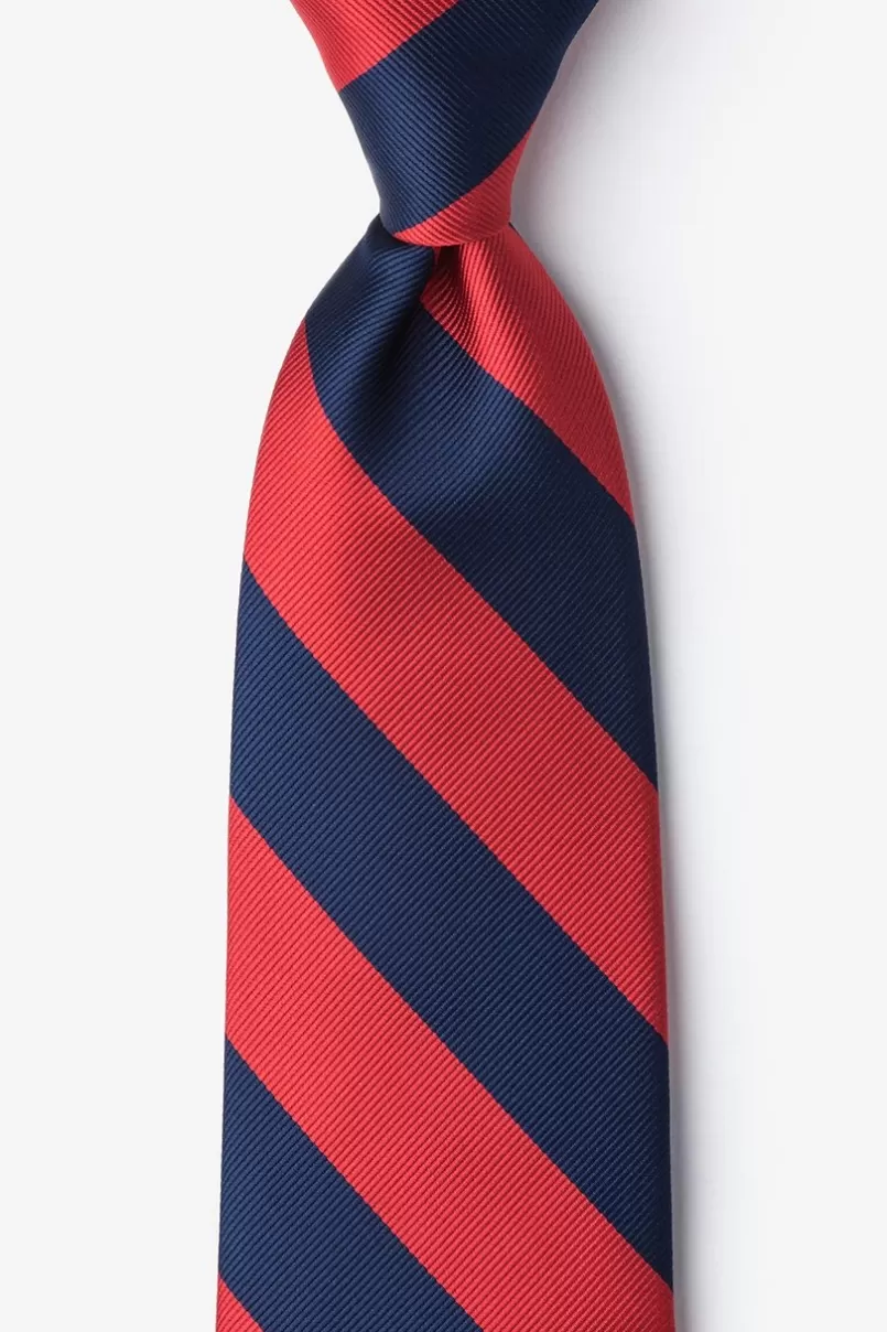 Ties & Navy Stripe Tie Red Best