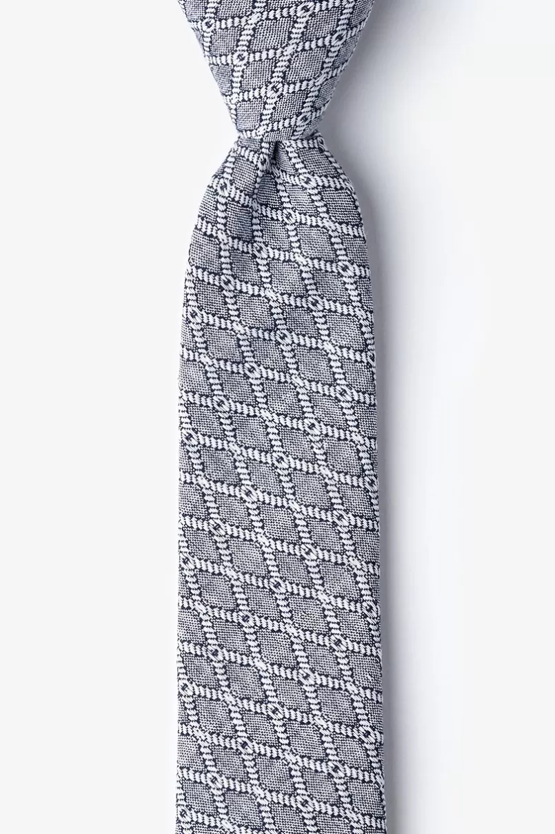 Ties Redmond Navy Blue Skinny Tie NavyBlue Outlet