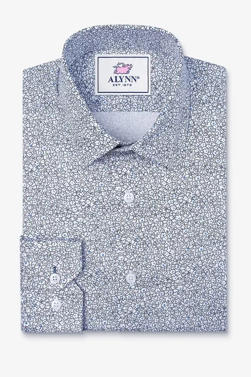 Ties Reid Floral Casual Shirt White Store