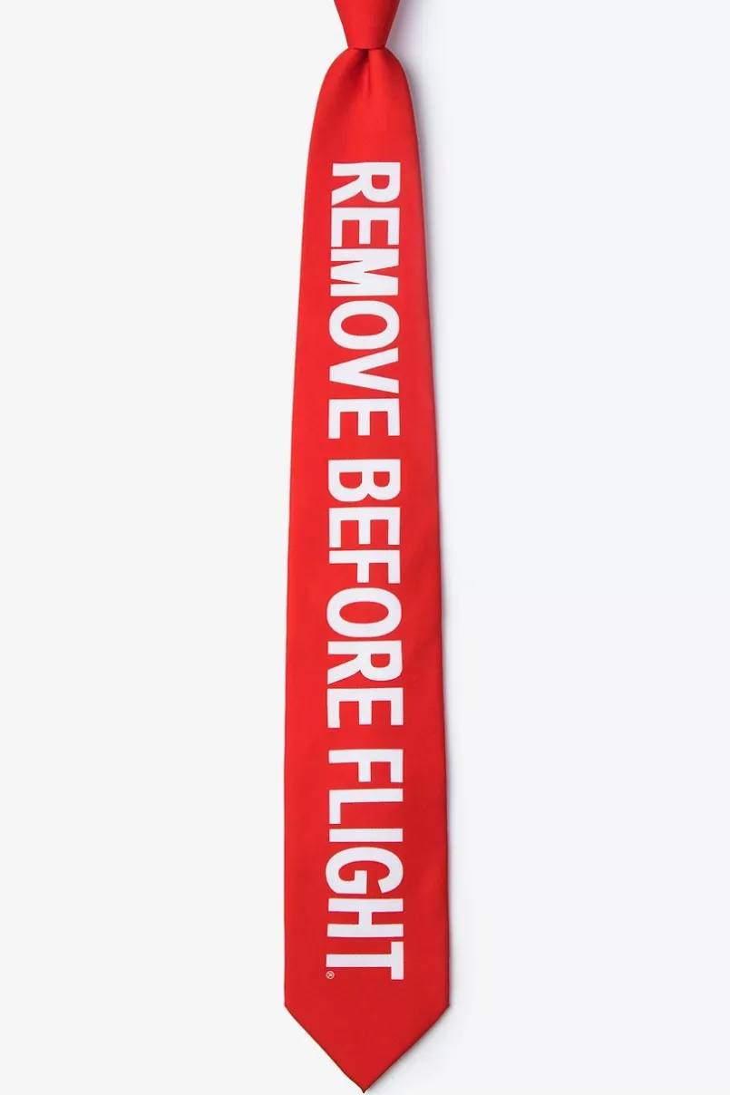 Ties Remove Before Flight Red Tie Online