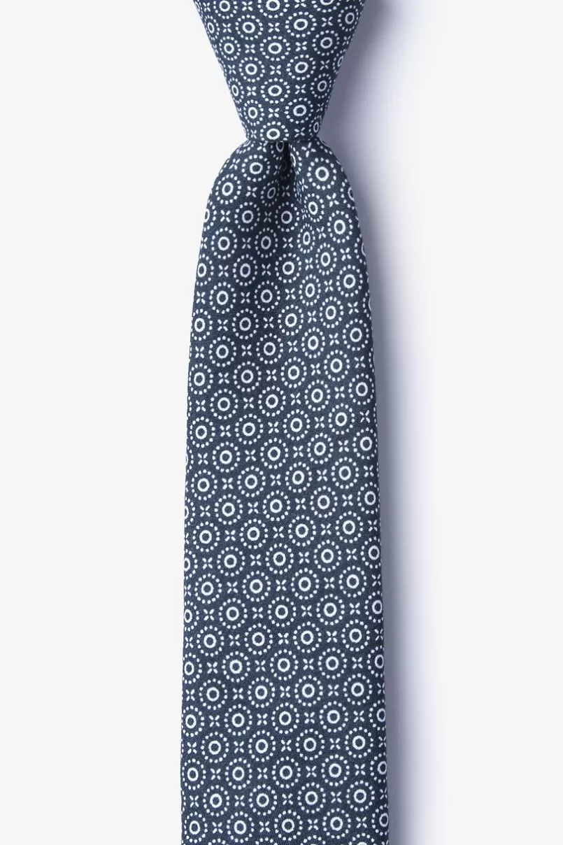 Ties Reynold Navy Blue Skinny Tie Discount