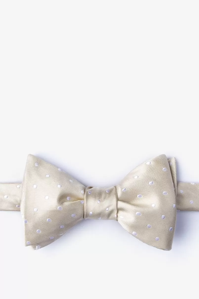 Ties Richards Self-Tie Bow Tie Ecru New