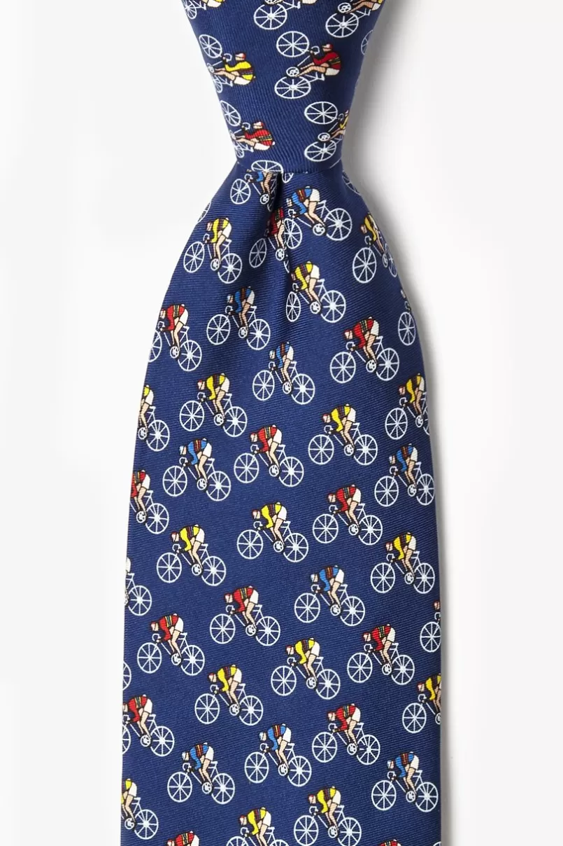 Ties Road Race Navy Blue Tie Best Sale