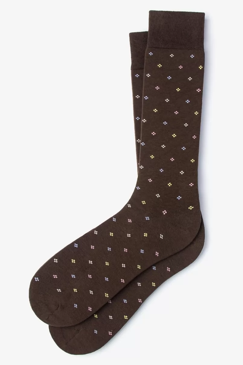 Ties Roosevelt Sock Brown Cheap