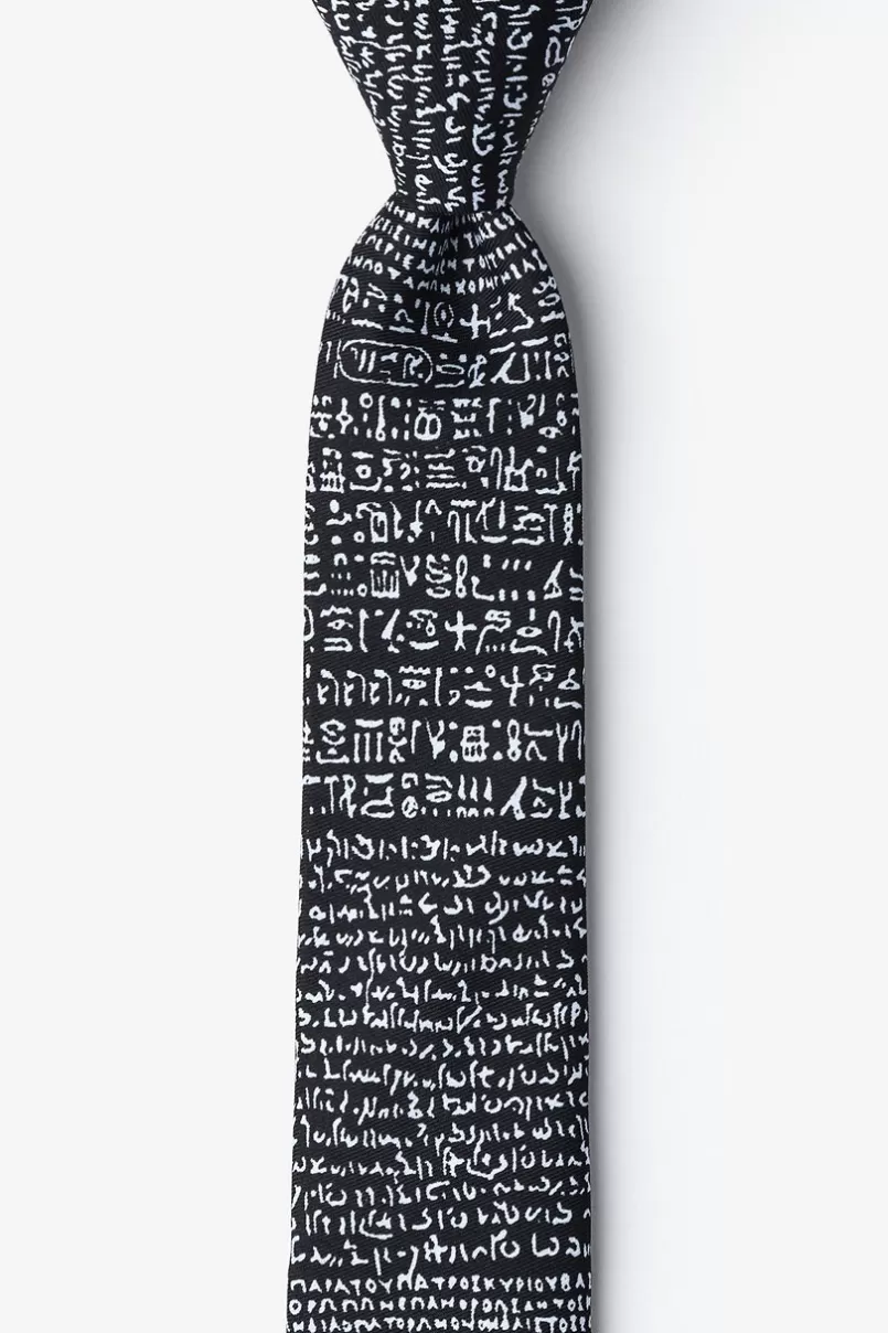 Ties Rosetta Stone Skinny Tie Black Best