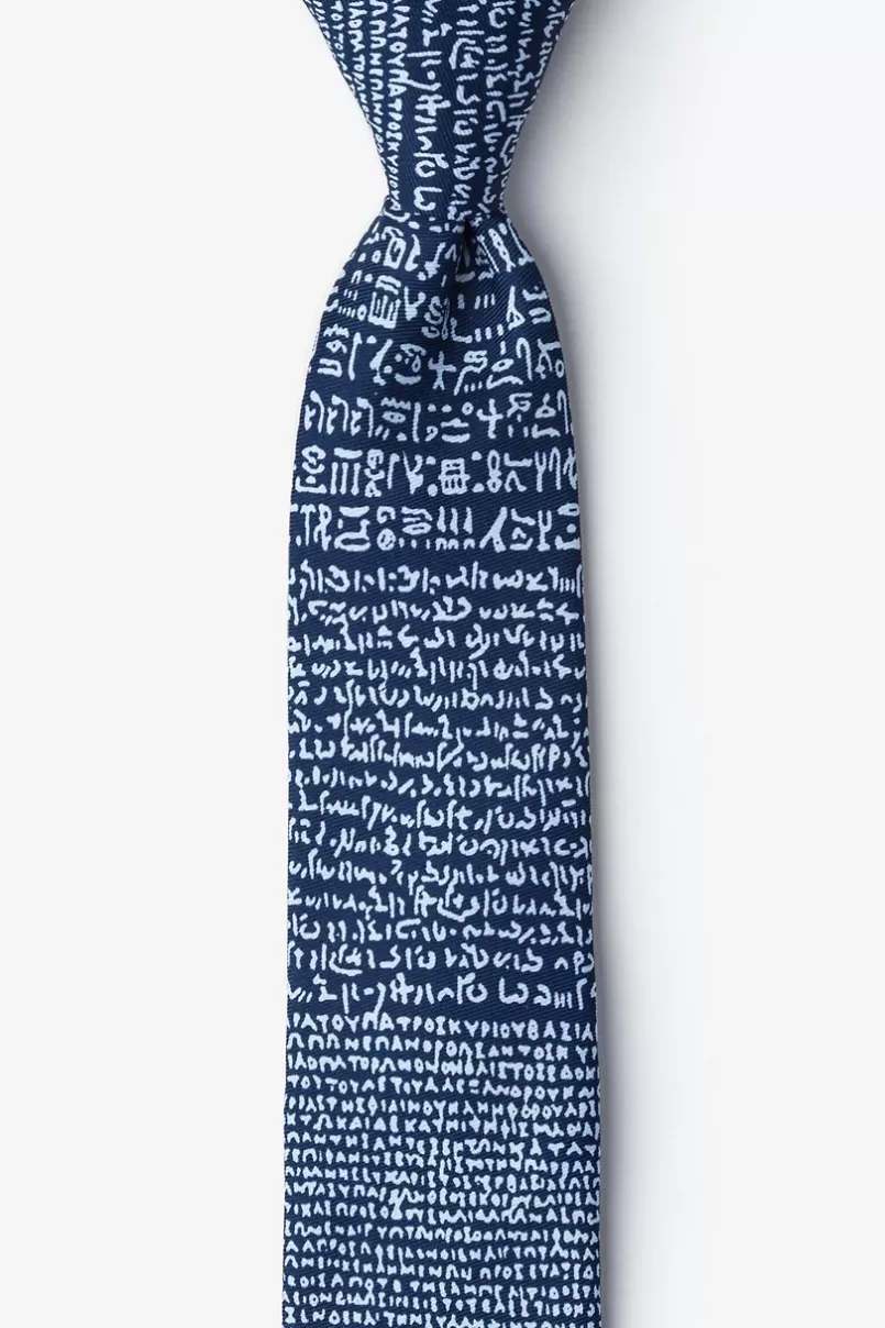 Ties Rosetta Stone Skinny Tie Blue Best Sale