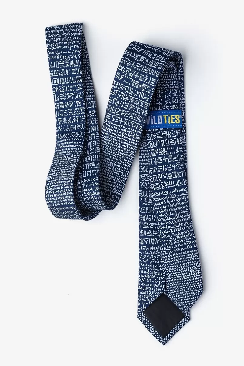 Ties Rosetta Stone Skinny Tie Blue Best Sale
