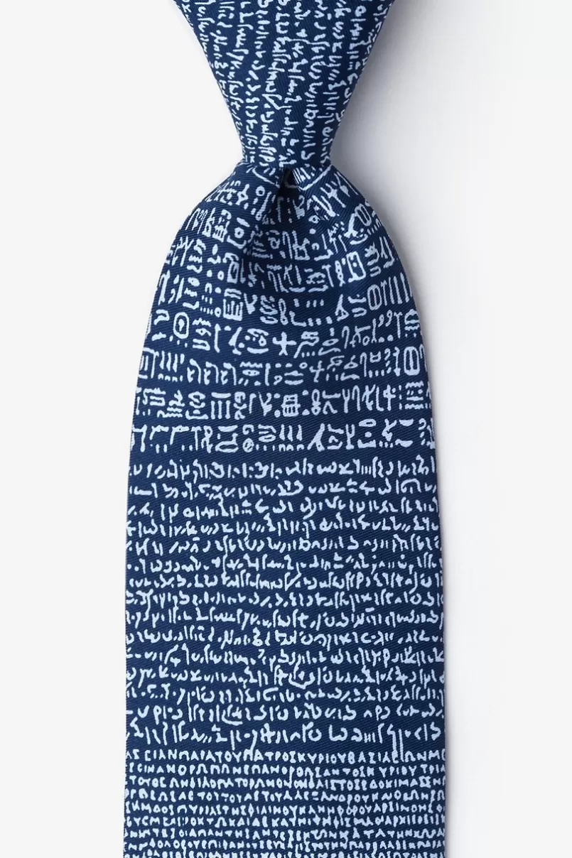 Ties Rosetta Stone Tie Blue Best Sale