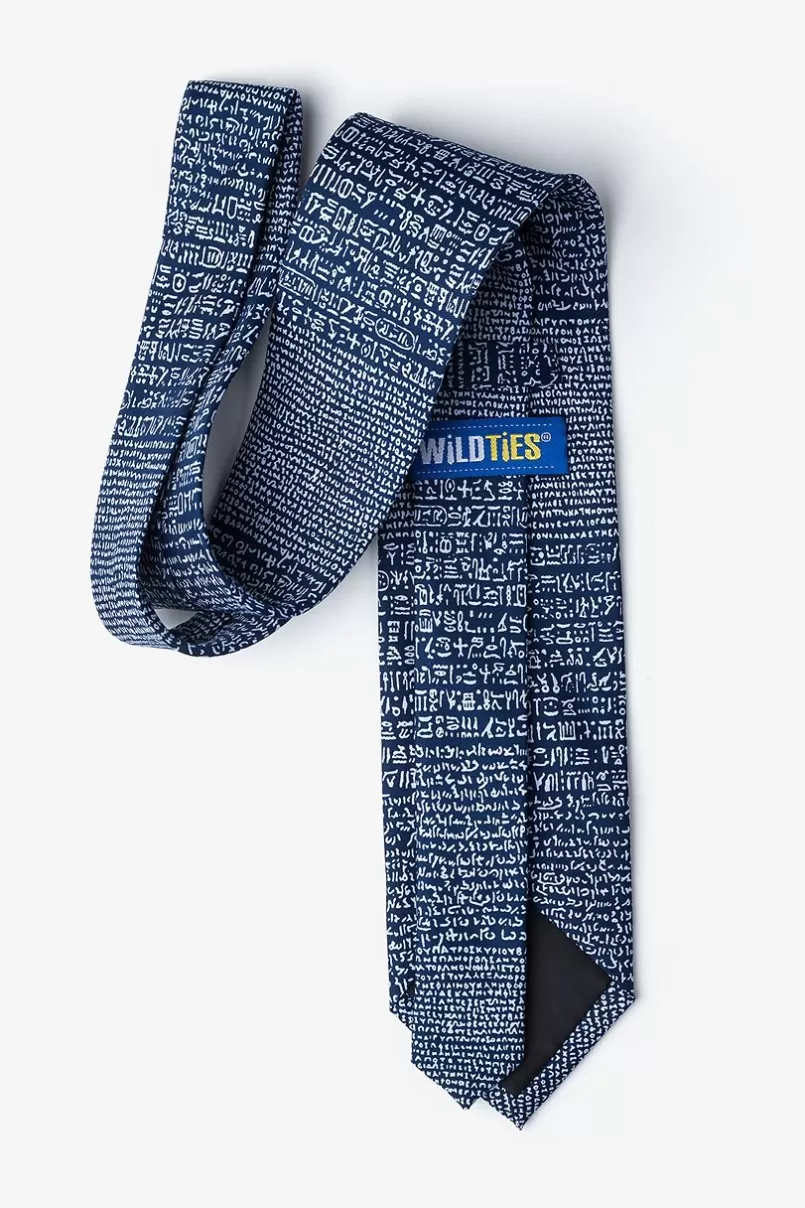 Ties Rosetta Stone Tie Blue Best Sale