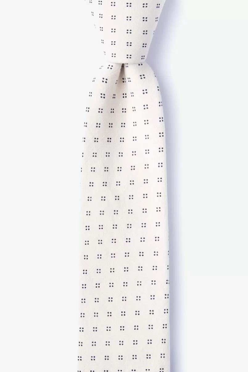 Ties Ross Skinny Tie Beige Sale