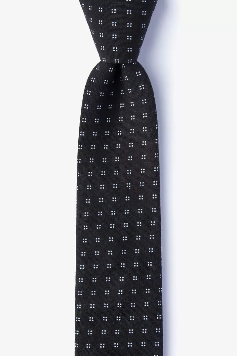Ties Ross Skinny Tie Black Hot