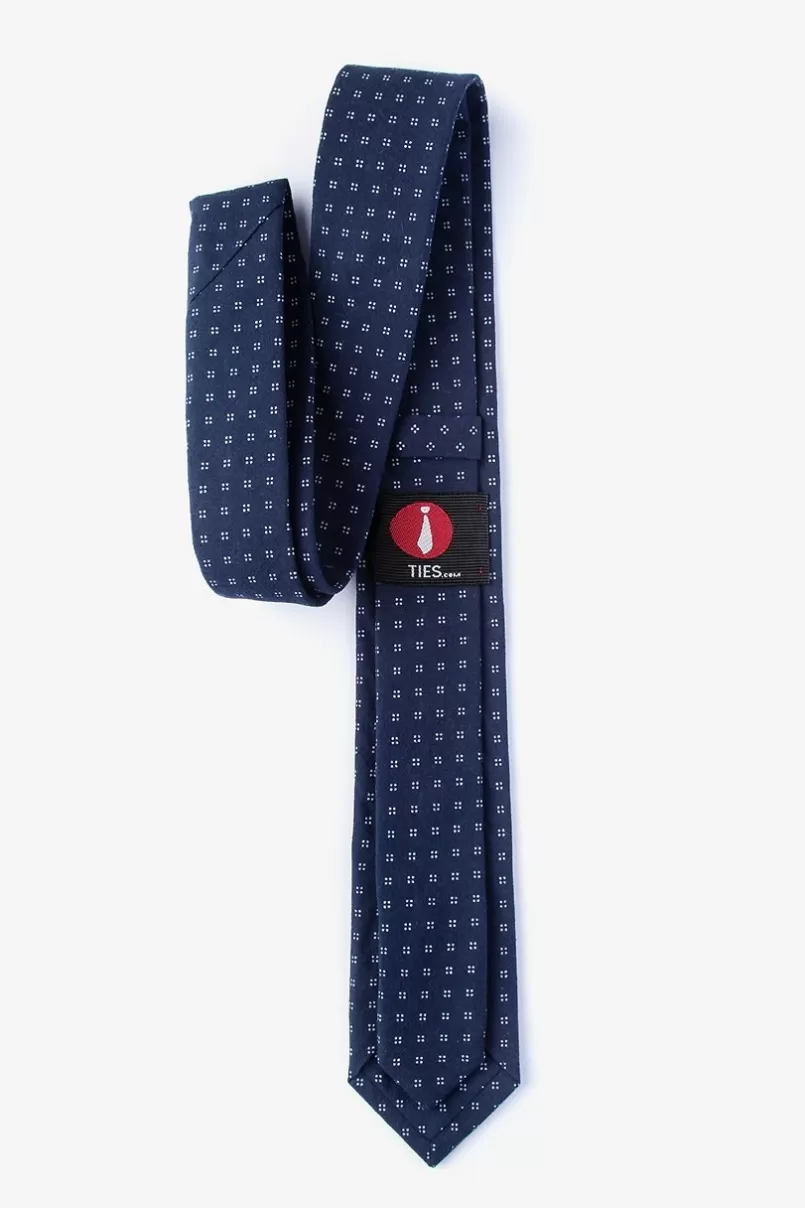 Ties Ross Navy Blue Skinny Tie NavyBlue Online