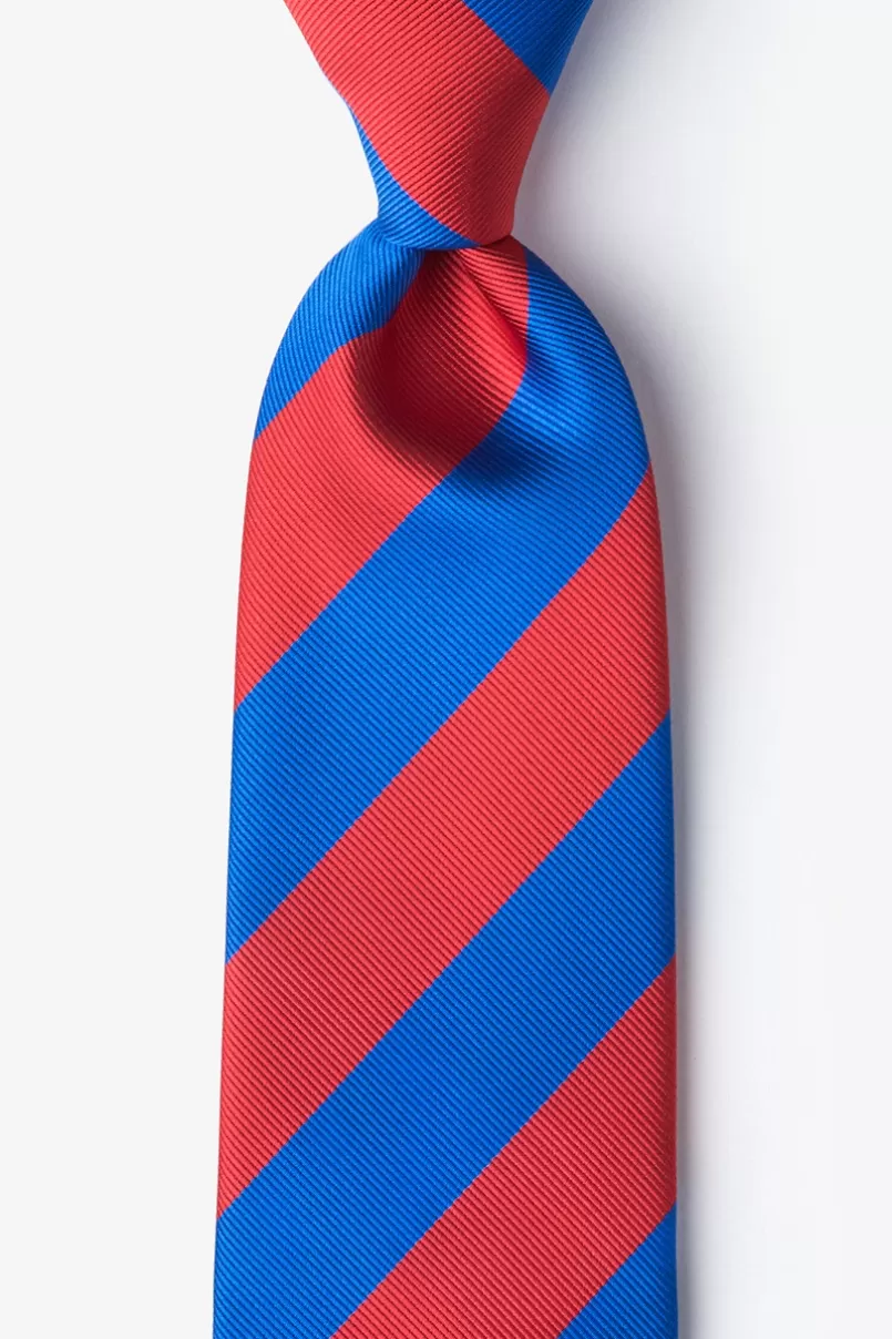 Ties Royal Blue & Red Stripe Tie RoyalBlue&Red Discount