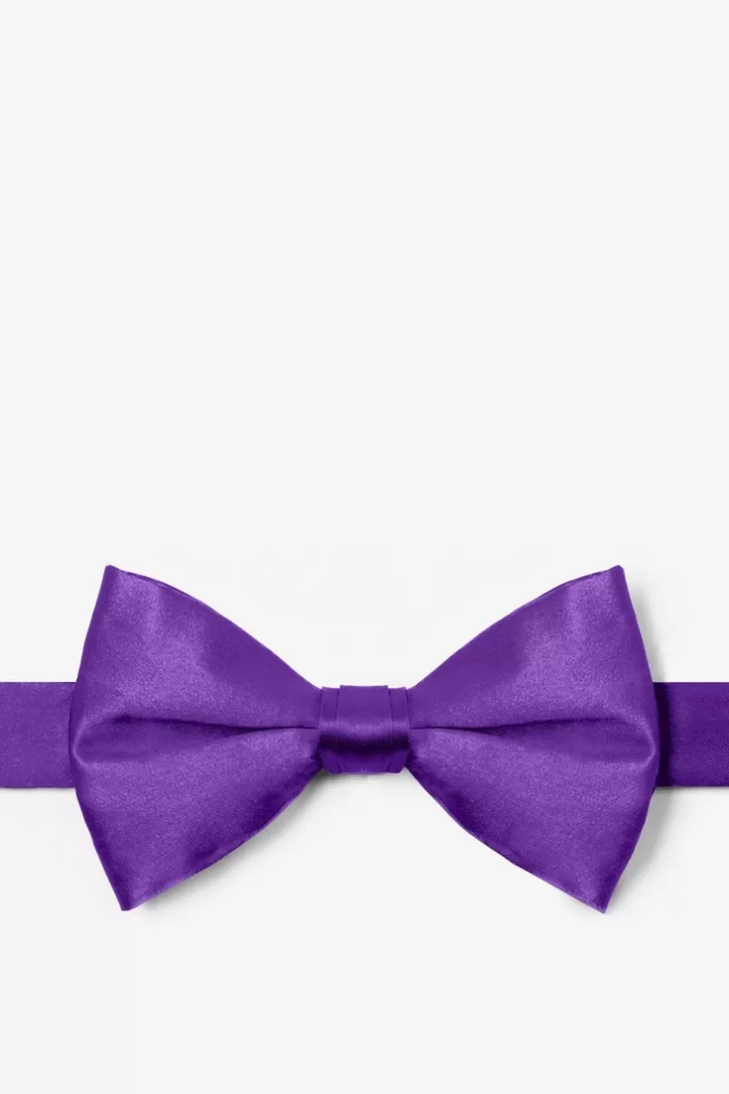 Ties Royal Purple Pre-Tied Bow Tie RoyalPurple Cheap