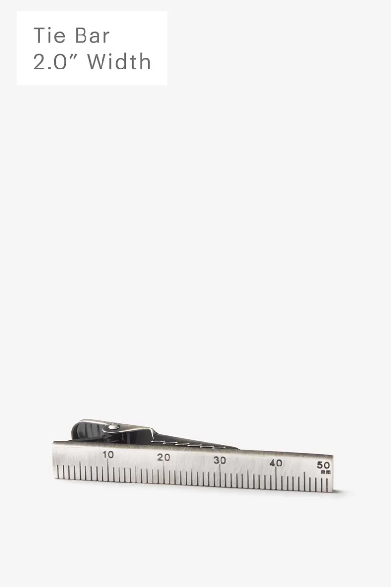 Ties Ruler Silver Tie Bar Outlet