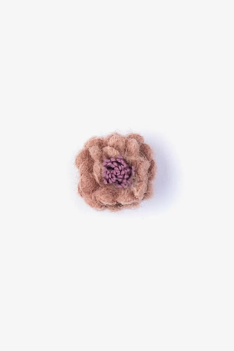 Ties ic Yarn Flower Lapel Pin Rust Online