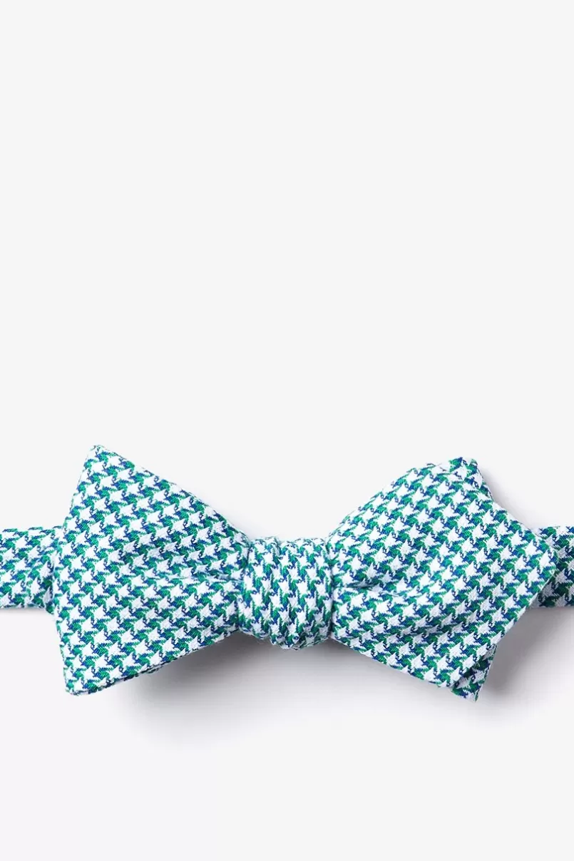Ties Sadler Diamond Tip Bow Tie Green Cheap
