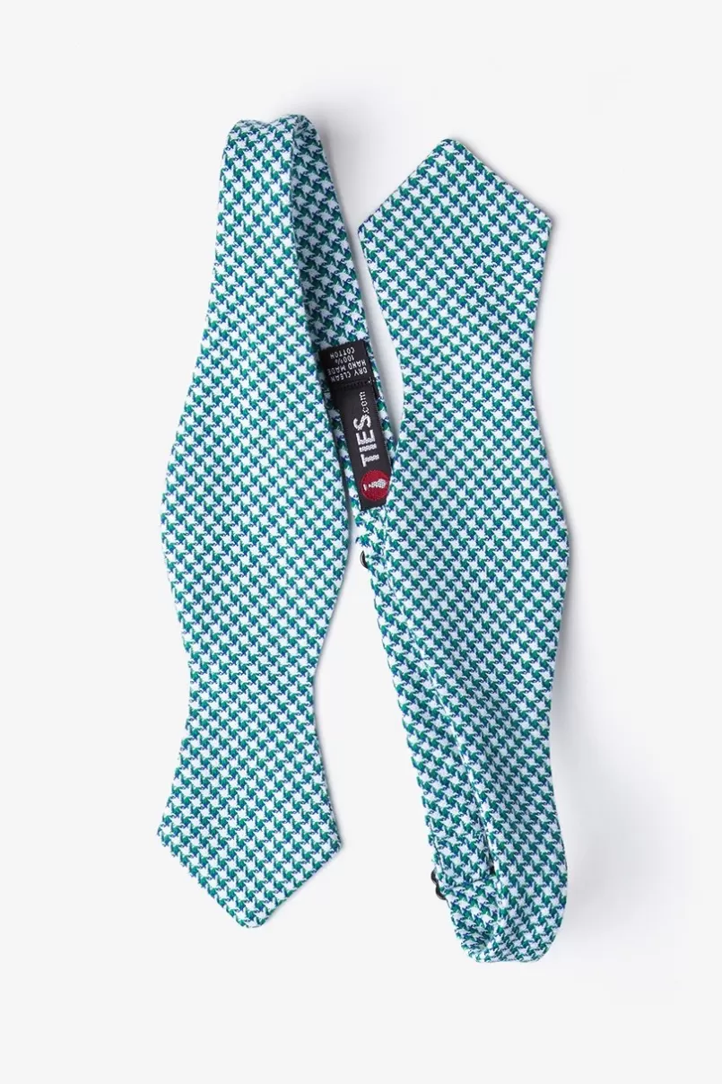 Ties Sadler Diamond Tip Bow Tie Green Cheap