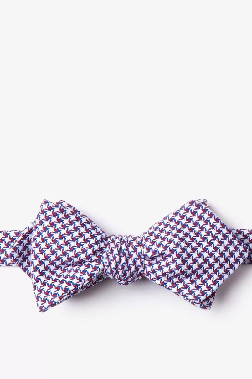 Ties Sadler Diamond Tip Bow Tie Red Fashion