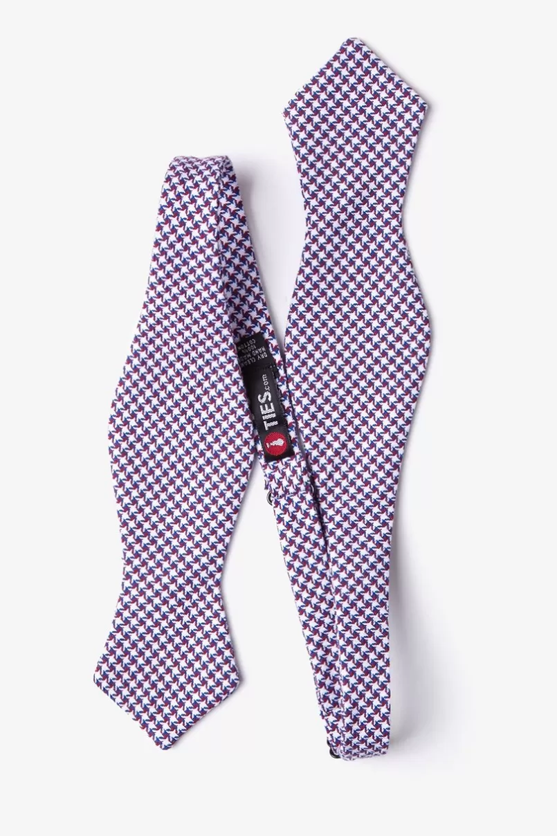 Ties Sadler Diamond Tip Bow Tie Red Fashion